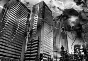 都心に大地震