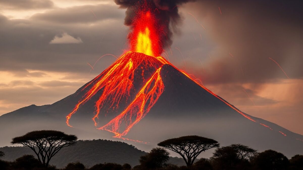 アフリカ火山噴火